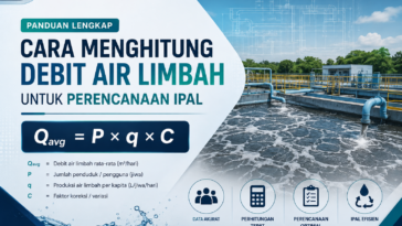 cara menghitung debit air limbah