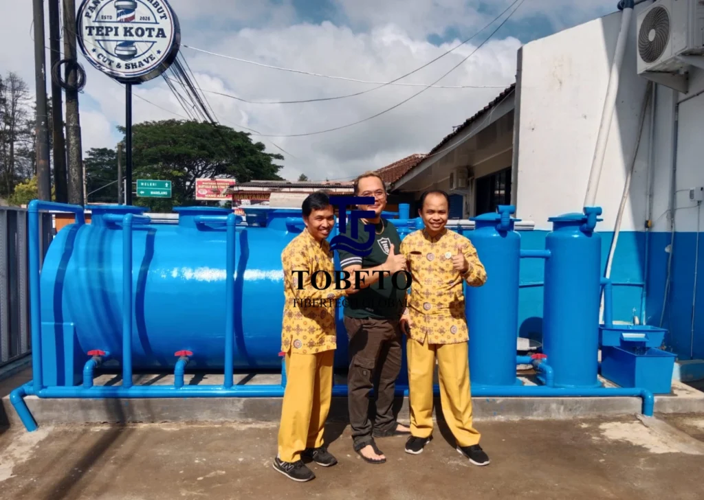 IPAL fiberglass untuk dapur MBG